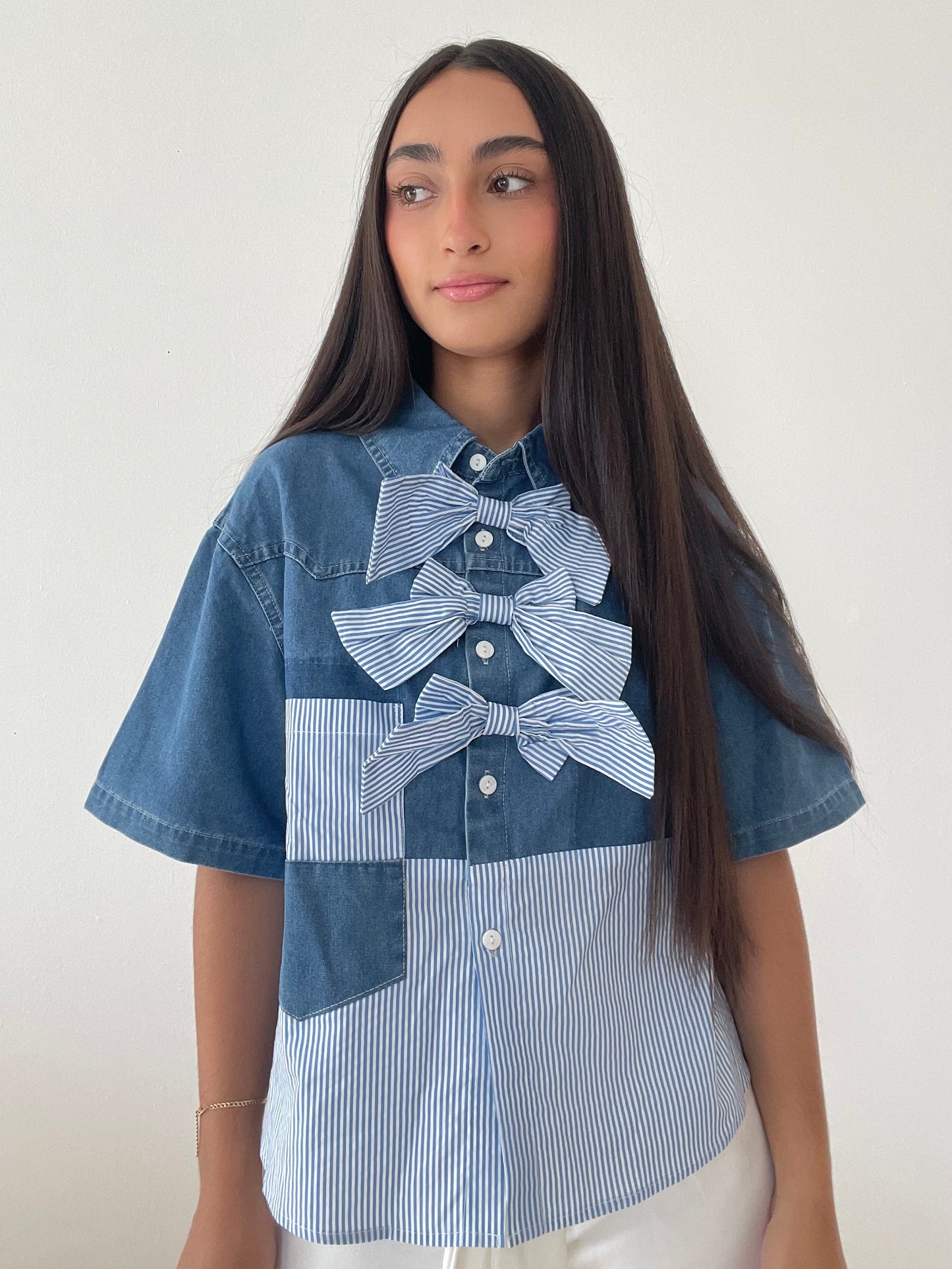 Denim Chic Top