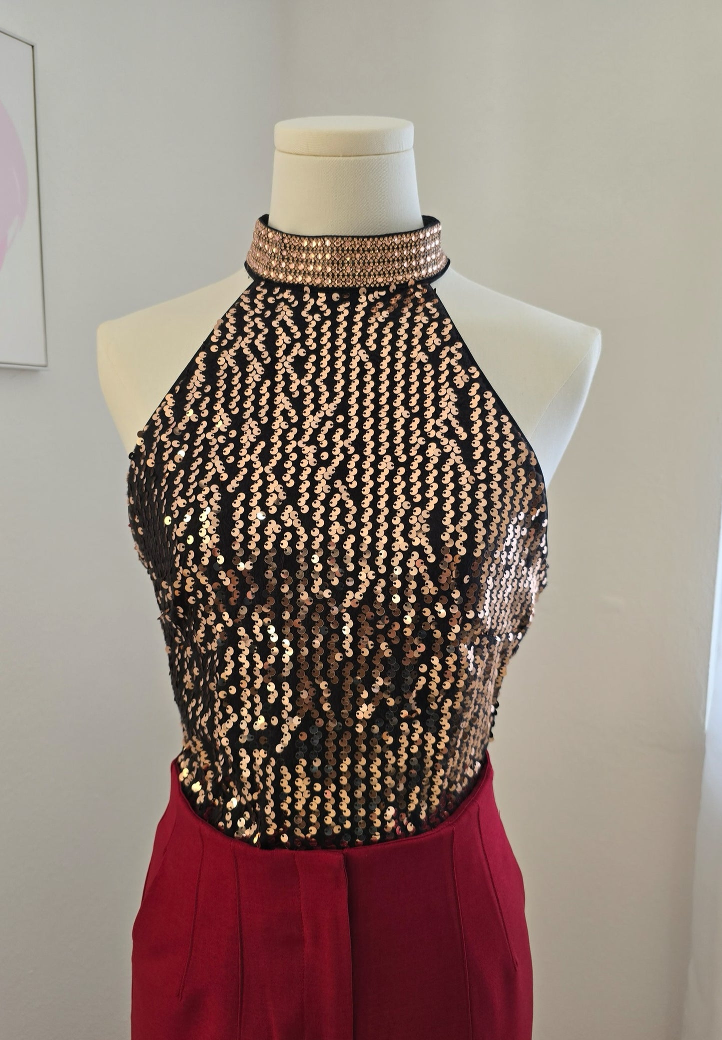 Gold Sequins Top