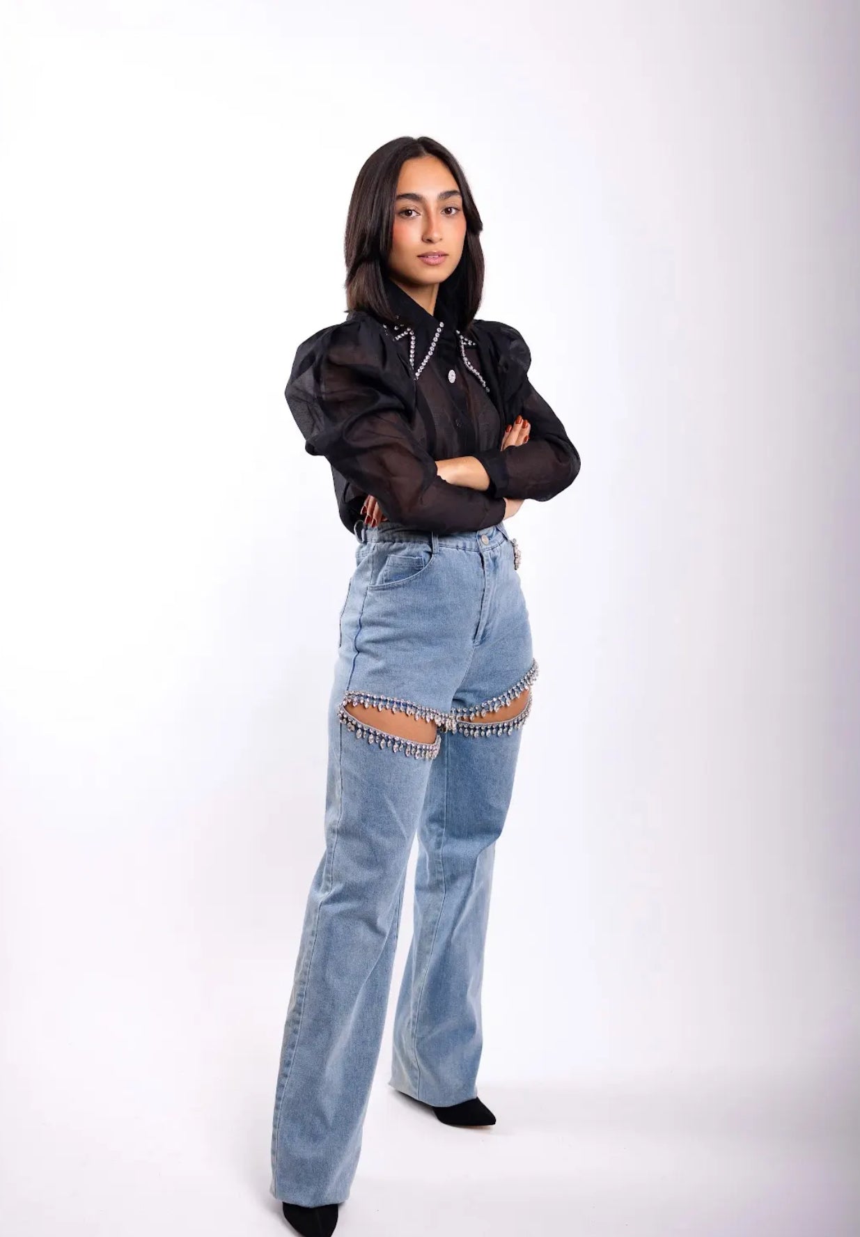 Black Fashion Top