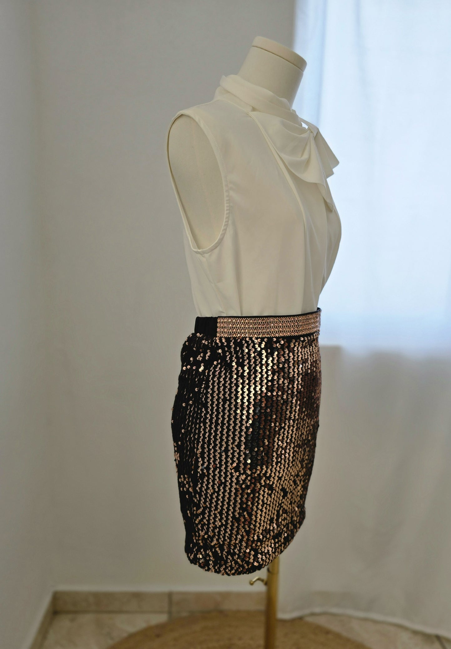 Gold Sequin Skirt