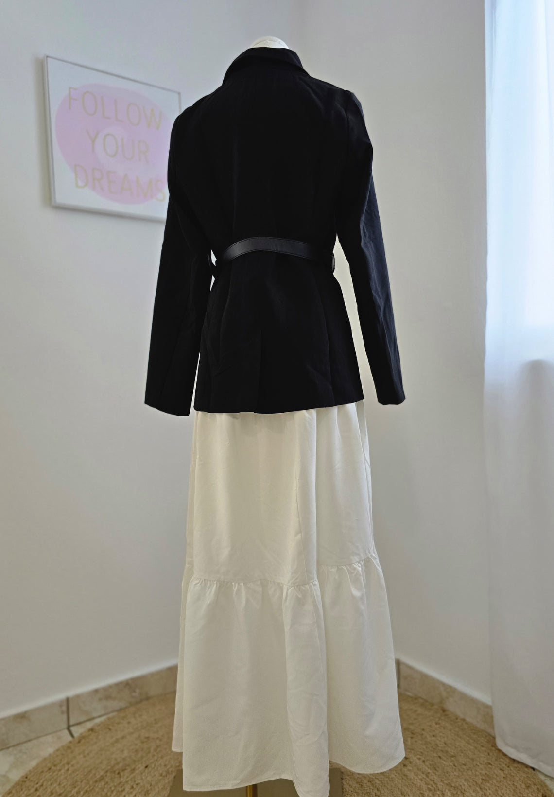Black Blazer With Belt