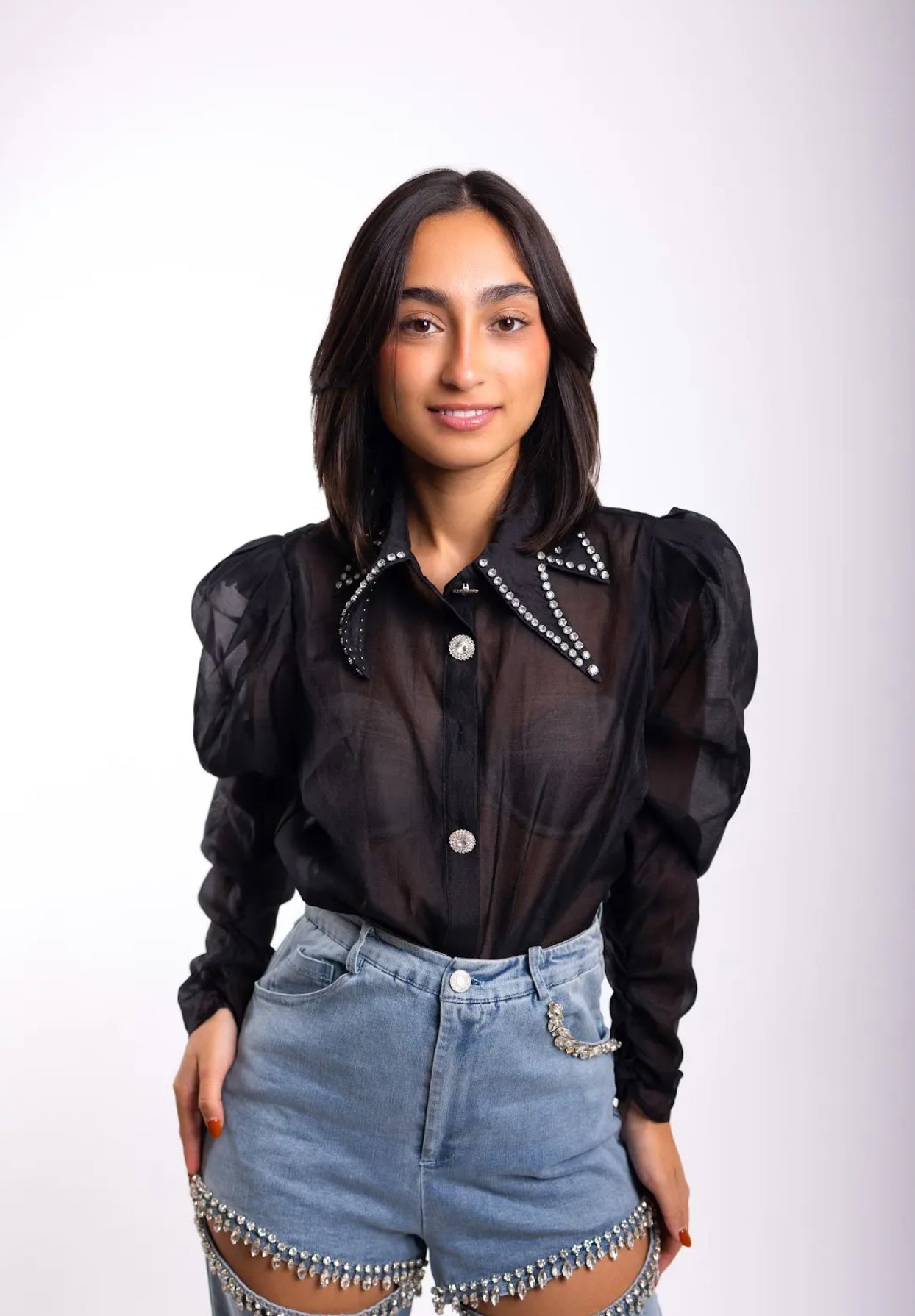 Black Fashion Top