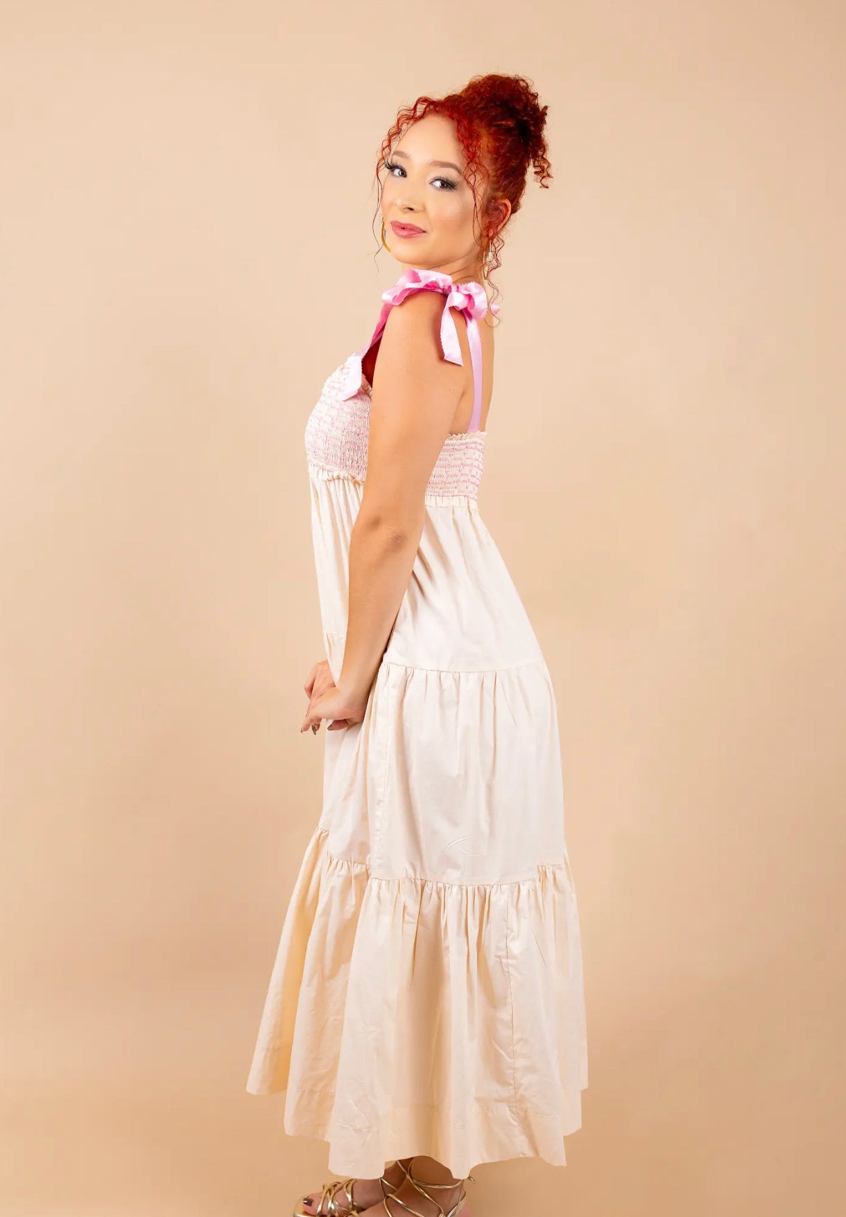 Cream Maxi Dress