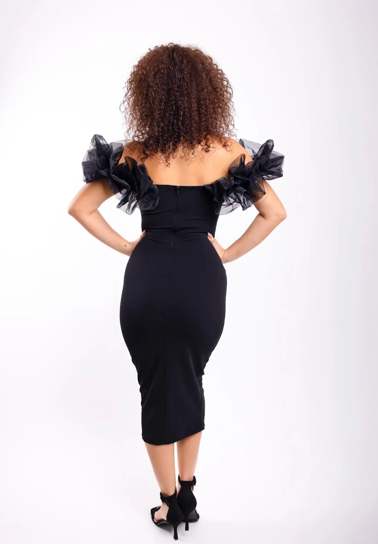Black Fashion Dress.