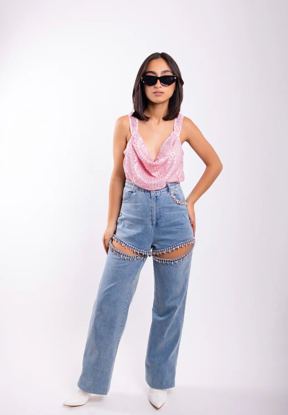 Pink Shirt With Sequins