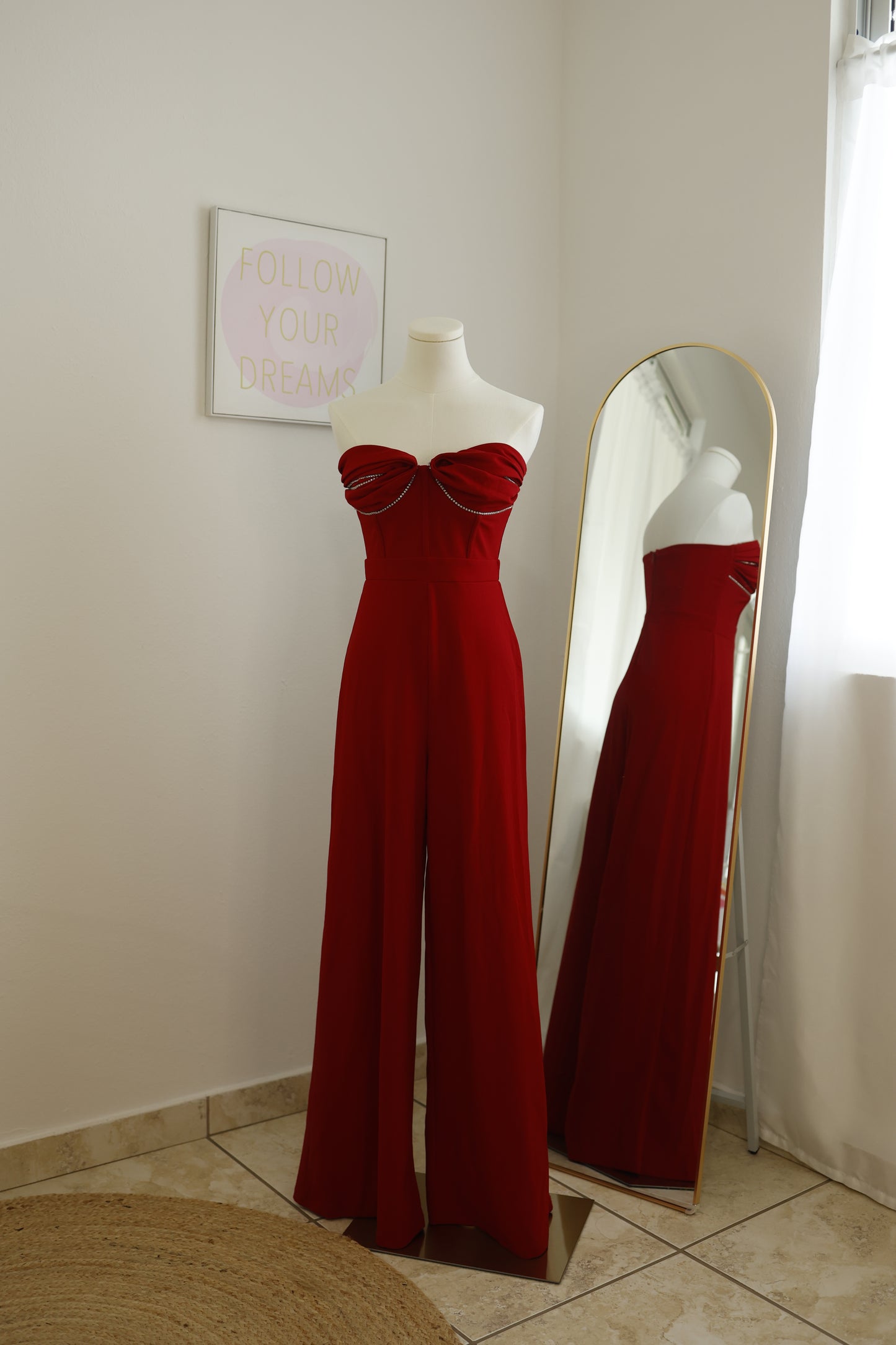 Red Fashion Jumpsuit