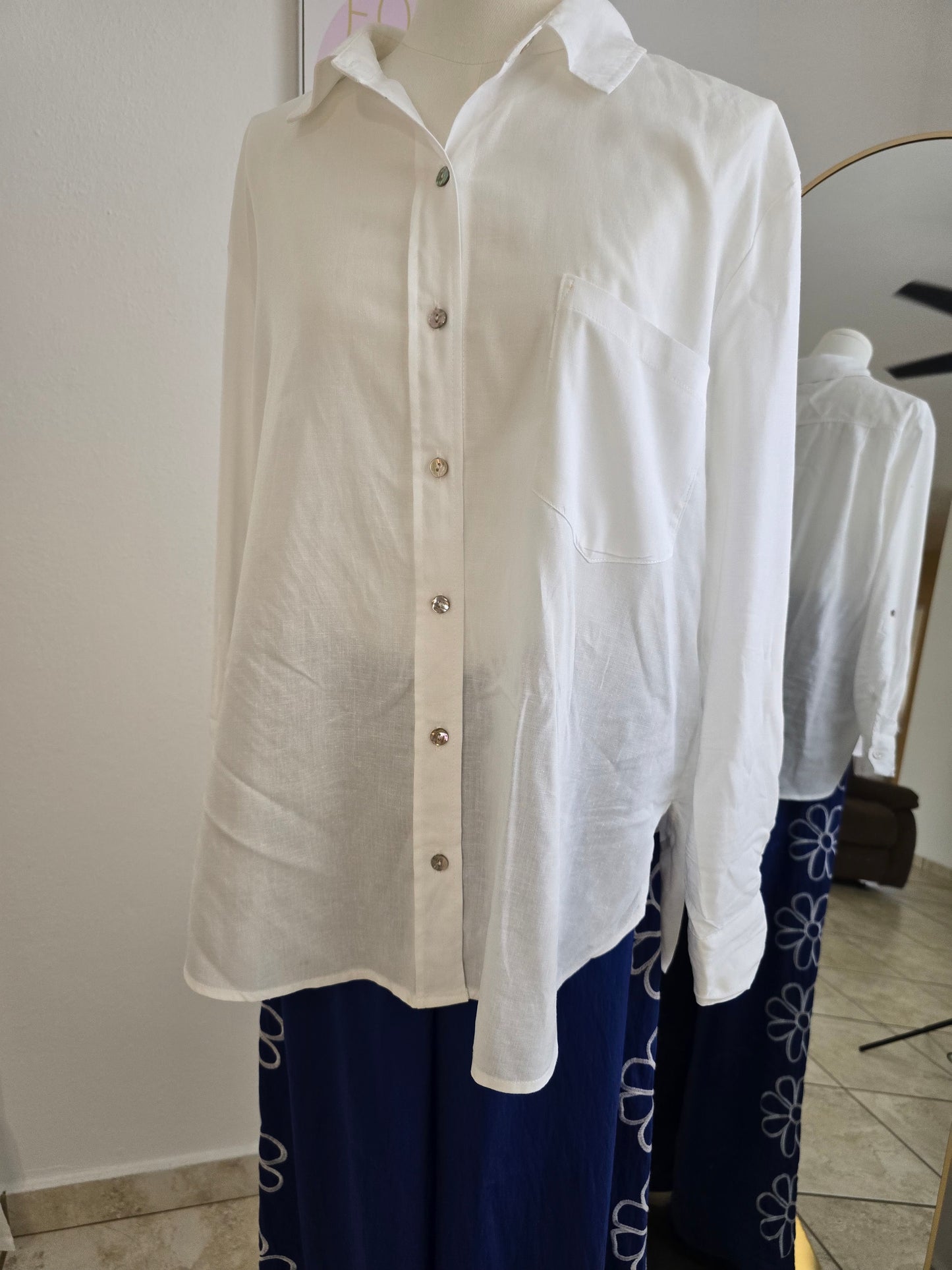 Línen White Shirt