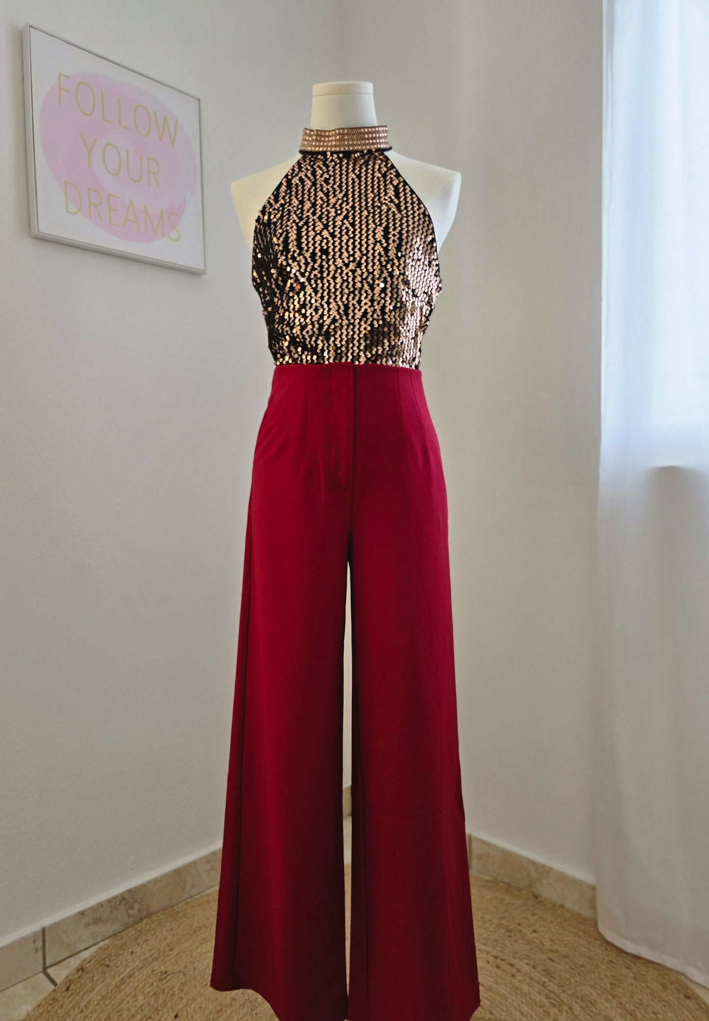 Gold Sequins Top