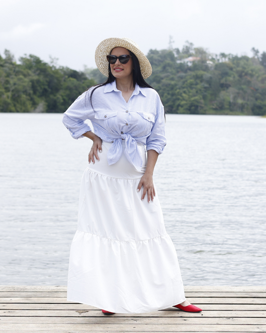 White Maxi Skirt