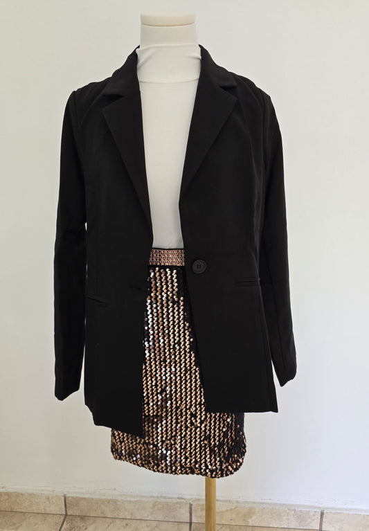 Black Blazer With Belt
