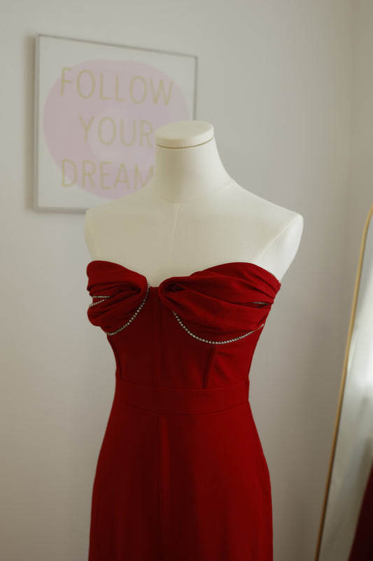 Red Fashion Jumpsuit